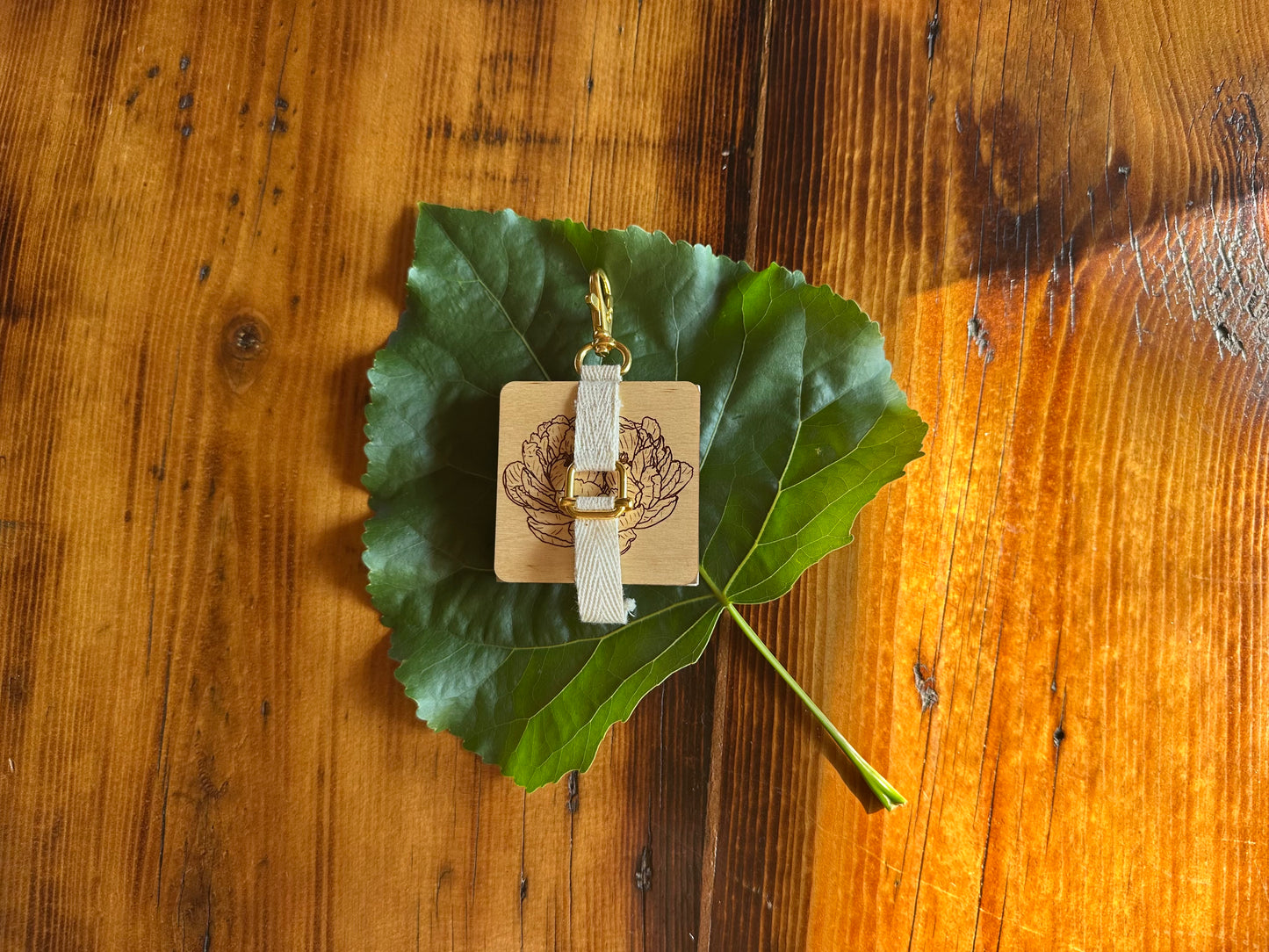 Peony Petal Press | Strap Micro Flower Press with Keychain Clip
