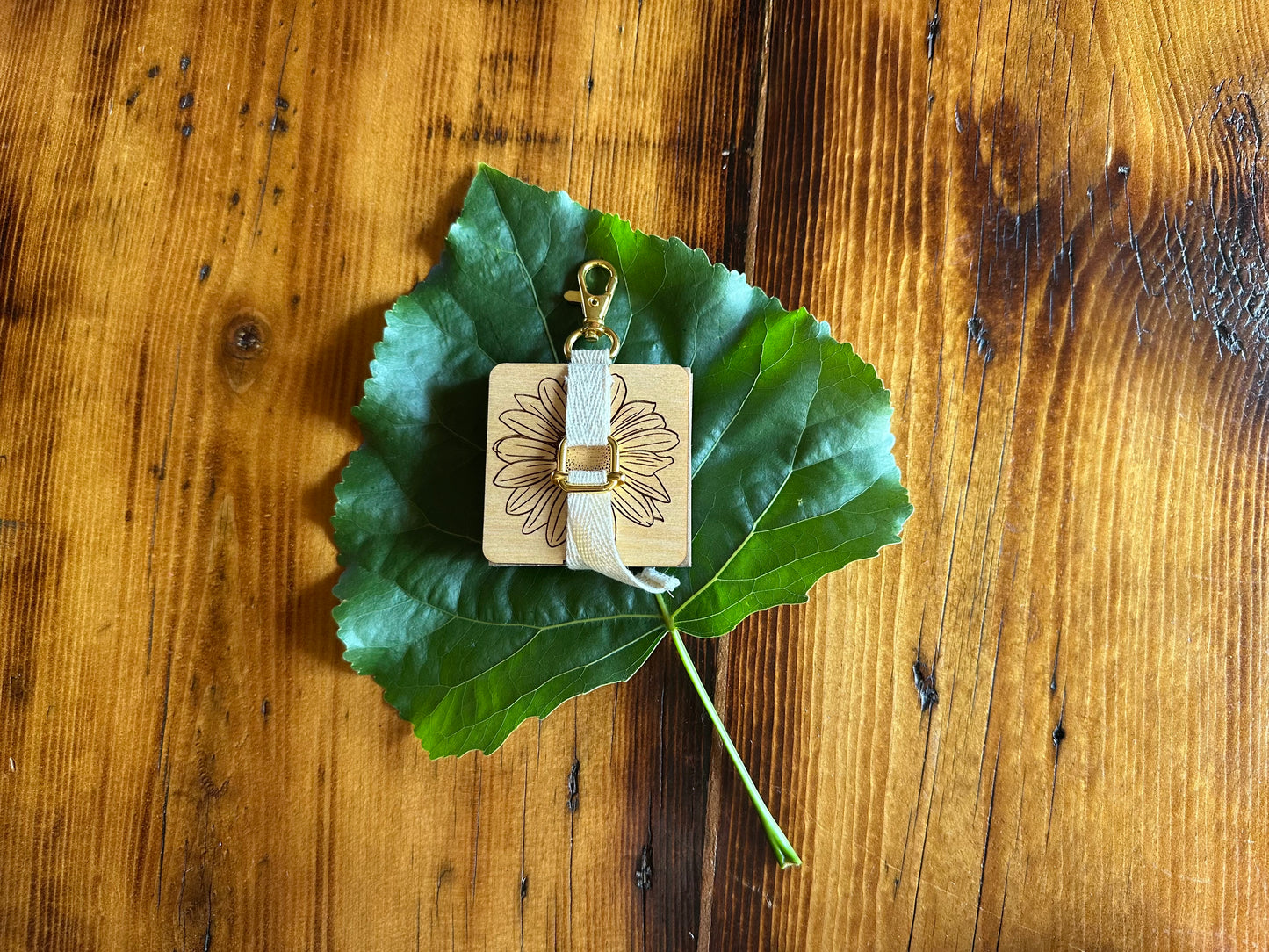 Sunflower Petal Press | Strap Micro Flower Press with Keychain Clip