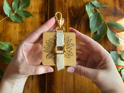 Balsamroot Petal Press | Strap Micro Flower Press with Keychain Clip
