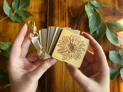 Balsamroot Petal Press | Strap Micro Flower Press with Keychain Clip