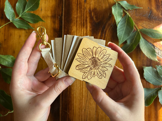 Balsamroot Petal Press | Strap Micro Flower Press with Keychain Clip