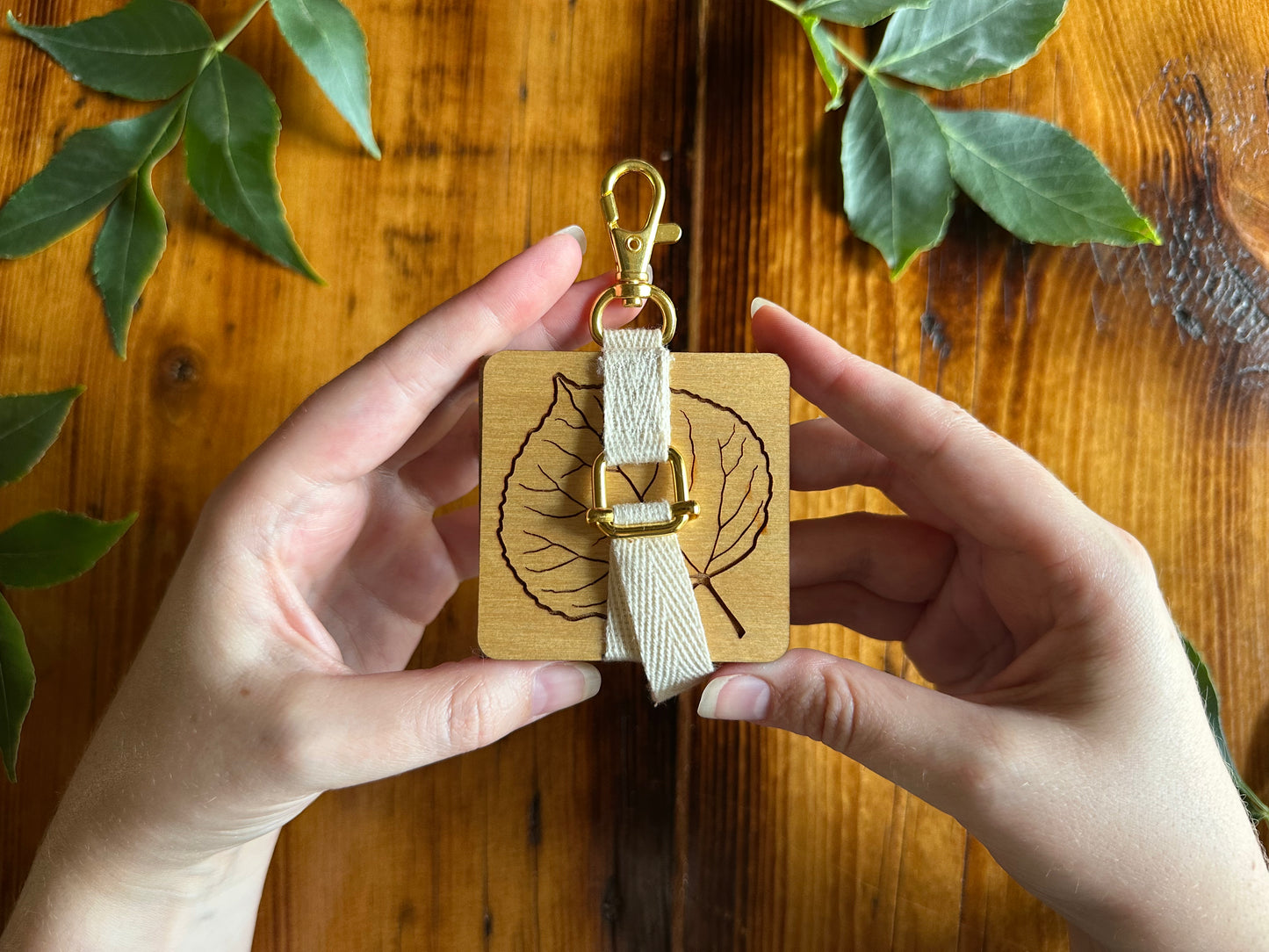 Quaking Aspen Petal Press | Strap Micro Flower Press with Keychain Clip