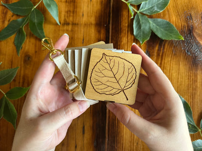 Quaking Aspen Petal Press | Strap Micro Flower Press with Keychain Clip