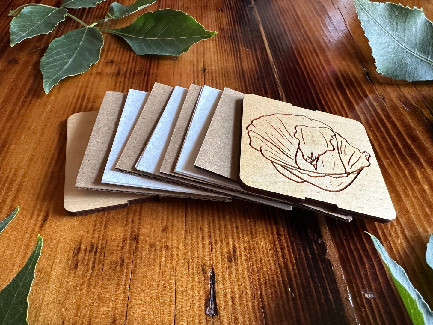 August Poppy Petal Press | Strap Micro Flower Press with Keychain Clip