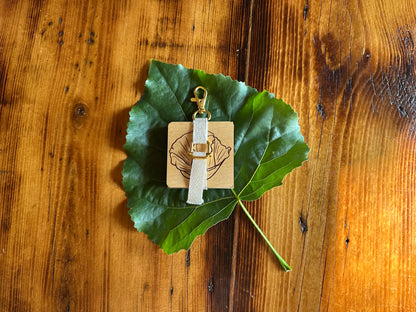 August Poppy Petal Press | Strap Micro Flower Press with Keychain Clip