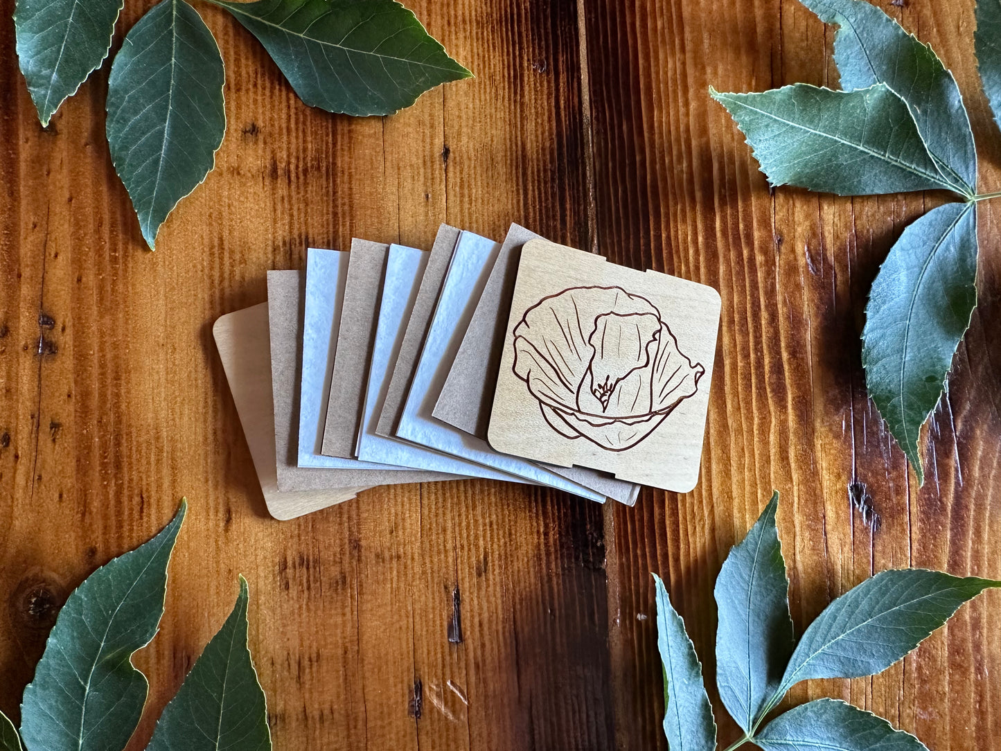 August Poppy Petal Press | Strap Micro Flower Press with Keychain Clip