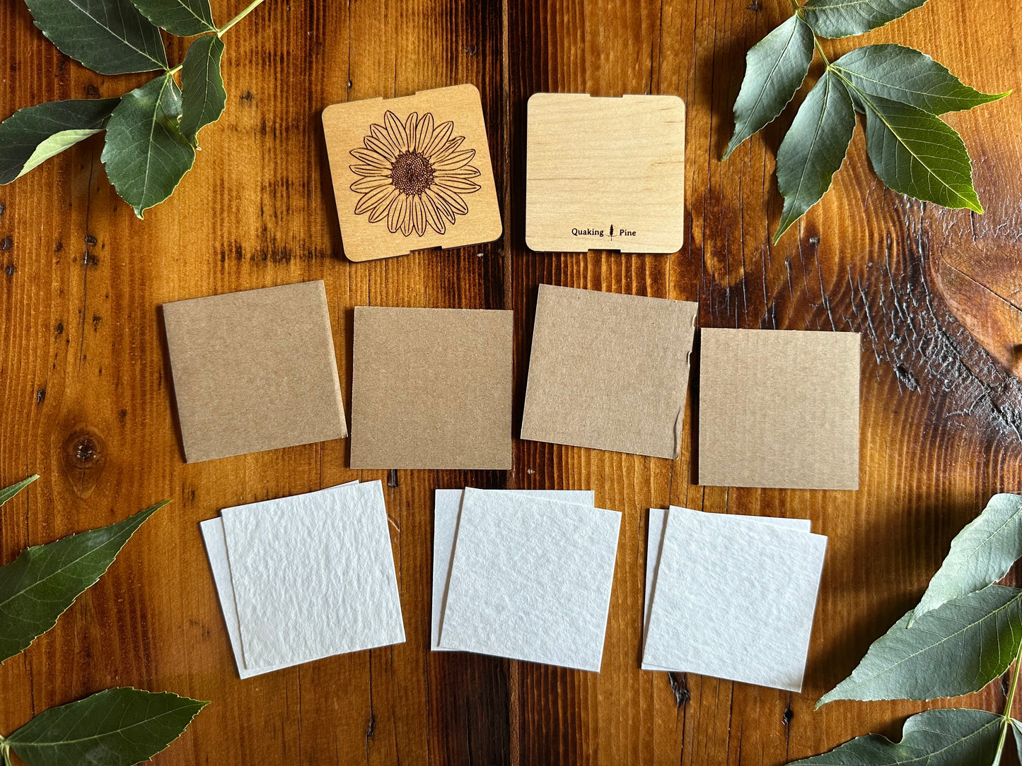 Wild Sunflower Petal Press | Strap Micro Flower Press with Keychain Clip