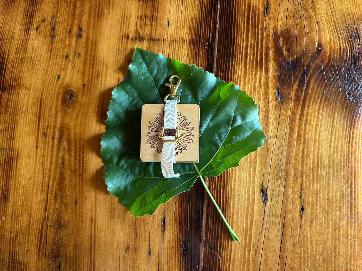 Wild Sunflower Petal Press | Strap Micro Flower Press with Keychain Clip