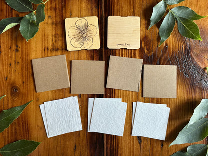 Blue Flax Petal Press | Strap Micro Flower Press with Keychain Clip