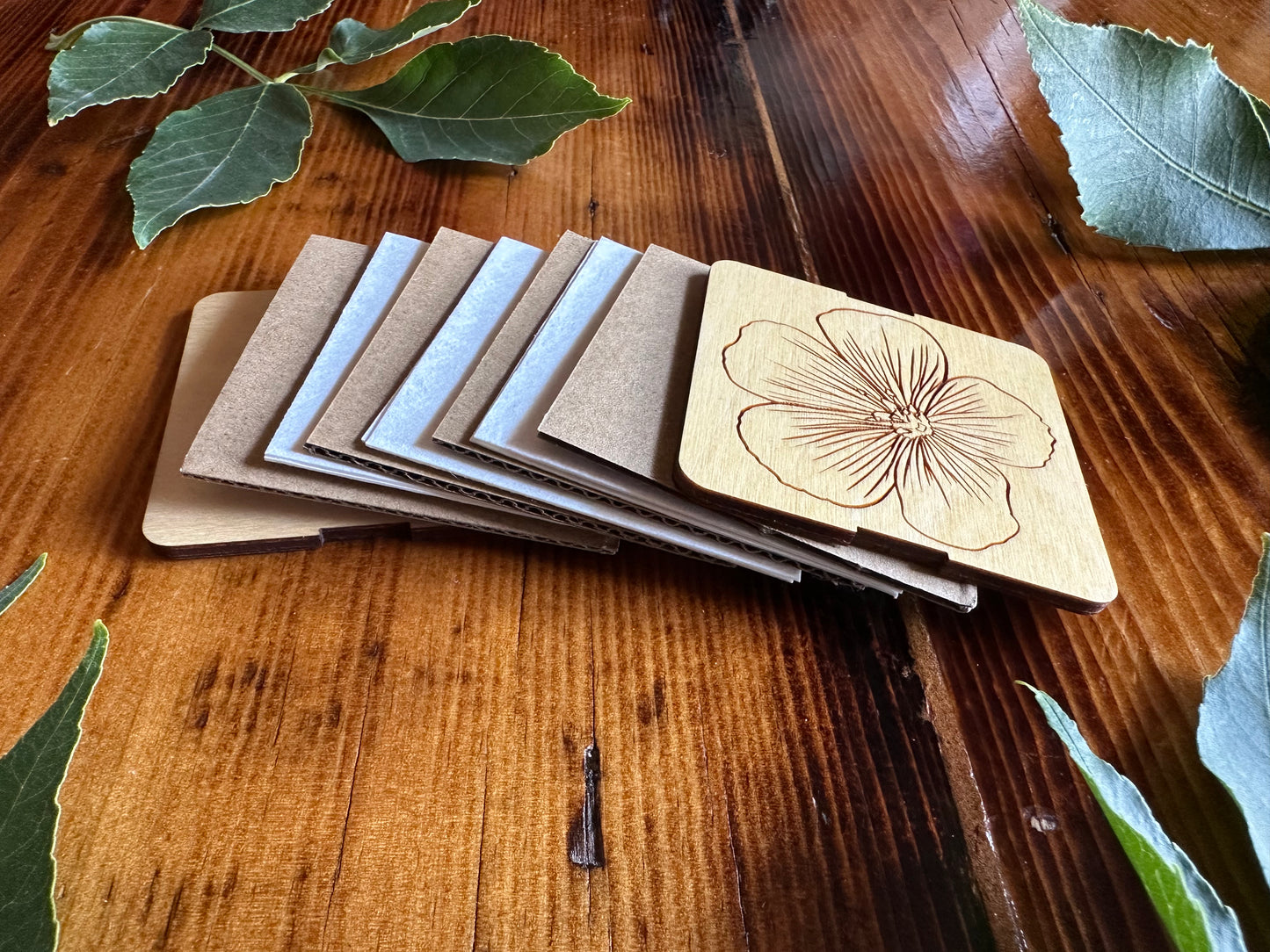 Blue Flax Petal Press | Strap Micro Flower Press with Keychain Clip