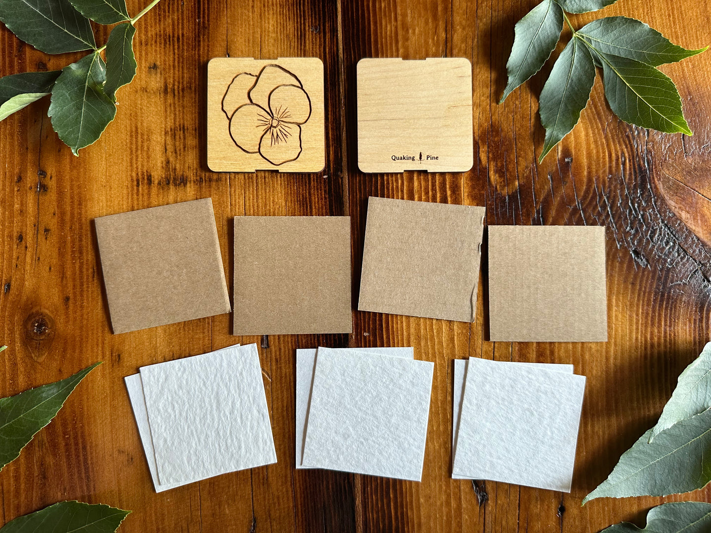 February Violet Petal Press | Strap Micro Flower Press with Keychain Clip