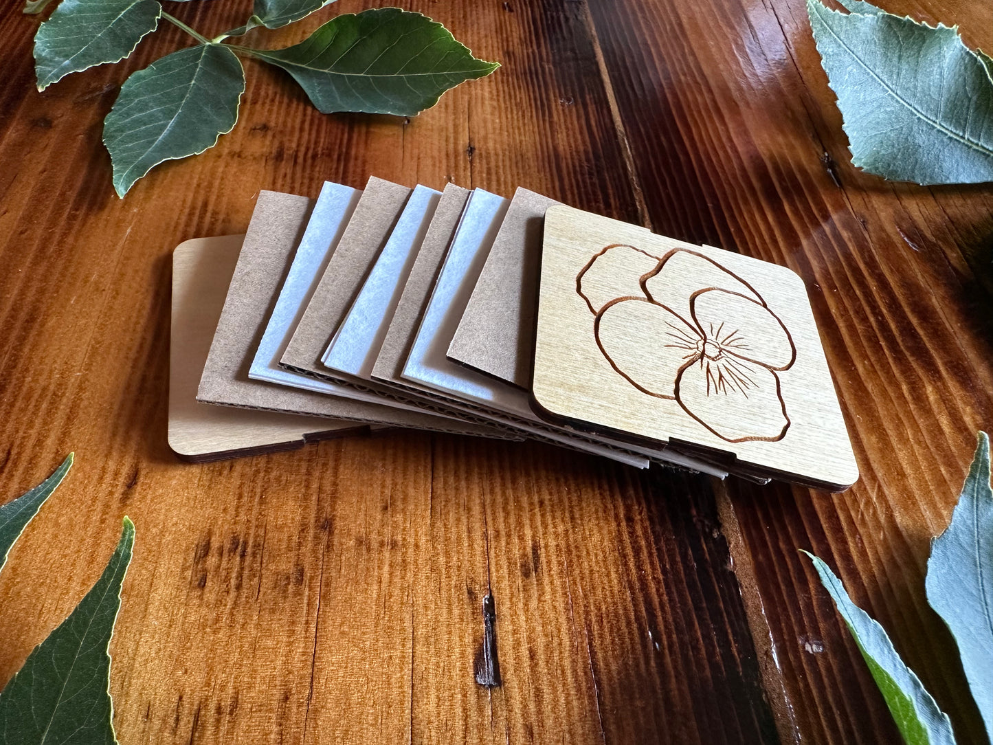 February Violet Petal Press | Strap Micro Flower Press with Keychain Clip