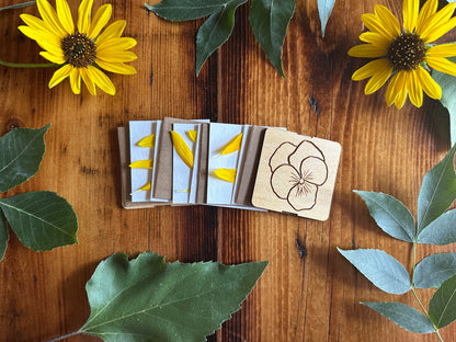 February Violet Petal Press | Strap Micro Flower Press with Keychain Clip