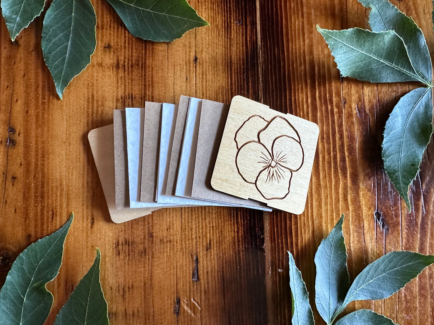 February Violet Petal Press | Strap Micro Flower Press with Keychain Clip