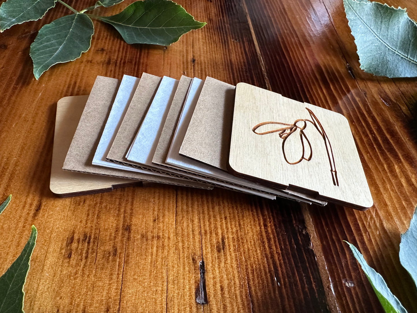 January Snowdrop Petal Press | Strap Micro Flower Press with Keychain Clip