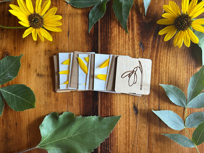 January Snowdrop Petal Press | Strap Micro Flower Press with Keychain Clip