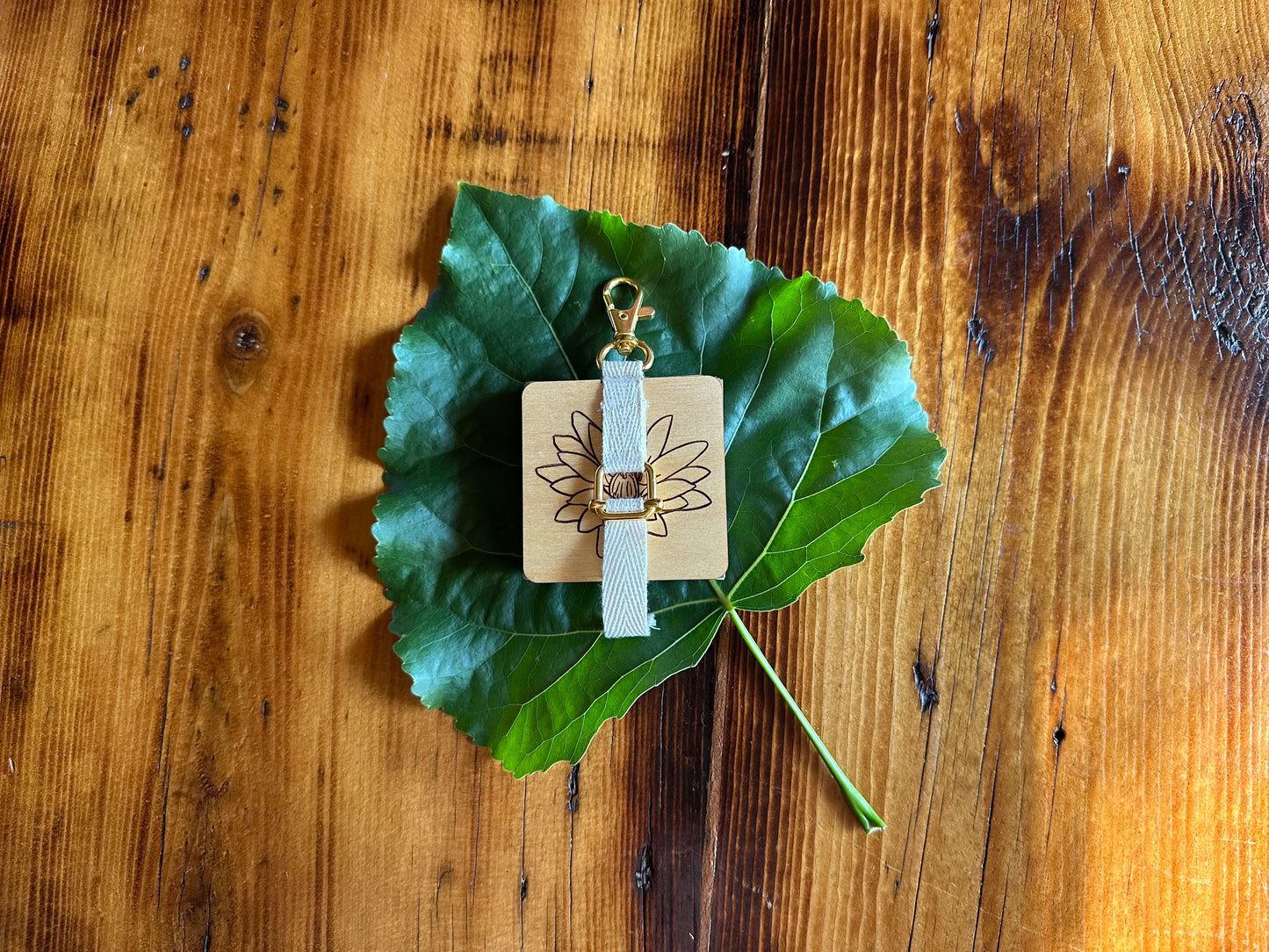 July Lotus Petal Press | Strap Micro Flower Press with Keychain Clip