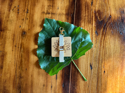 July Lotus Petal Press | Strap Micro Flower Press with Keychain Clip