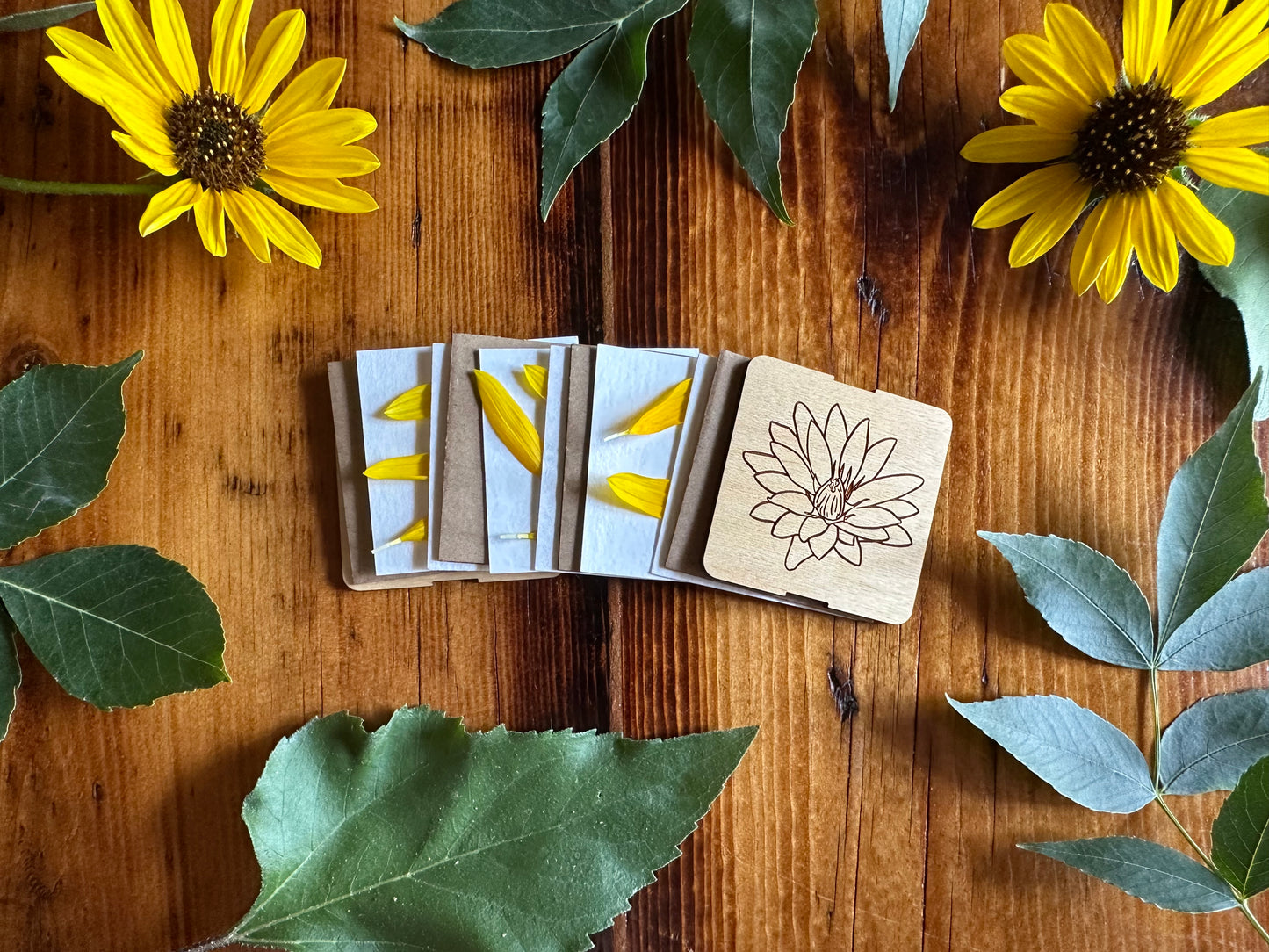 July Lotus Petal Press | Strap Micro Flower Press with Keychain Clip