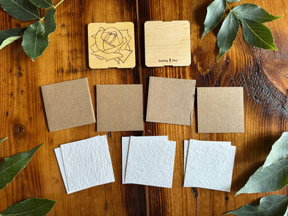 June Rose Petal Press | Strap Micro Flower Press with Keychain Clip