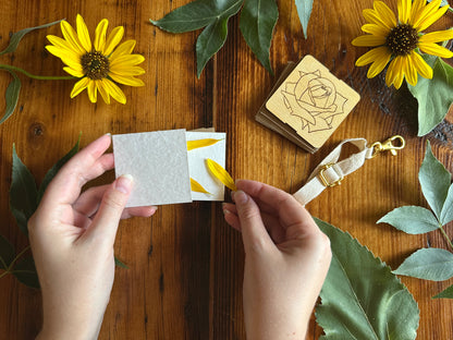 June Rose Petal Press | Strap Micro Flower Press with Keychain Clip