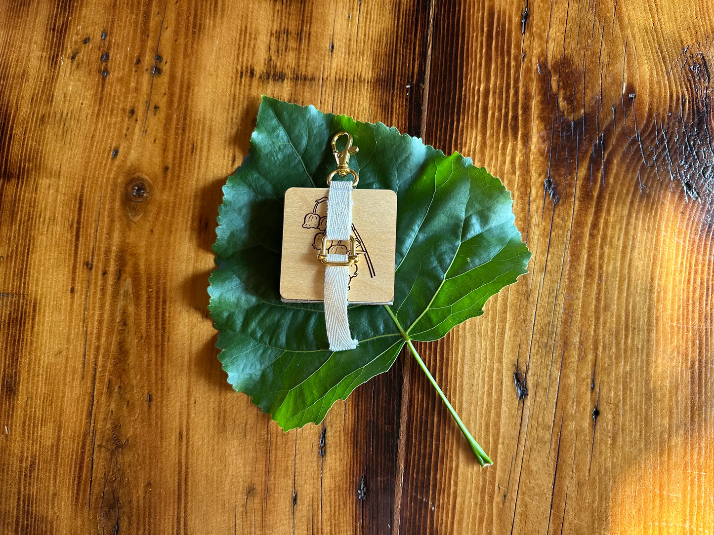 May Lily of the Valley Petal Press | Strap Micro Flower Press with Keychain Clip