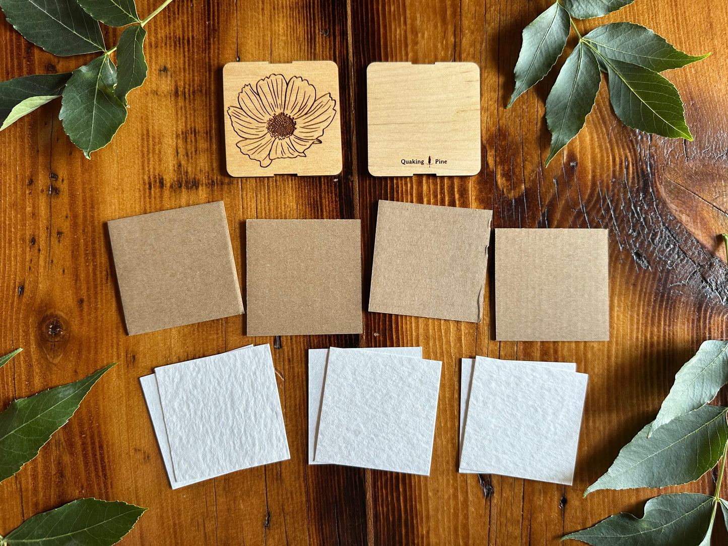 October Cosmos Petal Press | Strap Micro Flower Press with Keychain Clip