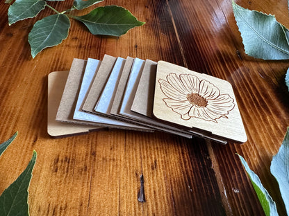 October Cosmos Petal Press | Strap Micro Flower Press with Keychain Clip