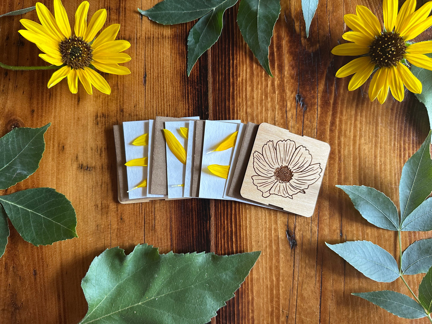 October Cosmos Petal Press | Strap Micro Flower Press with Keychain Clip