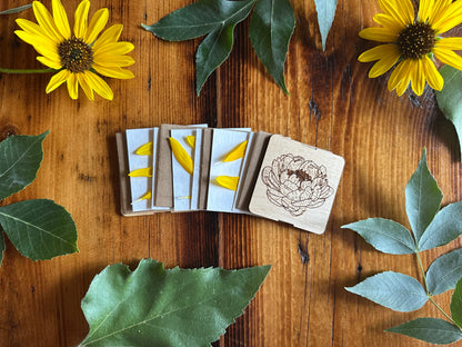 Peony Petal Press | Strap Micro Flower Press with Keychain Clip