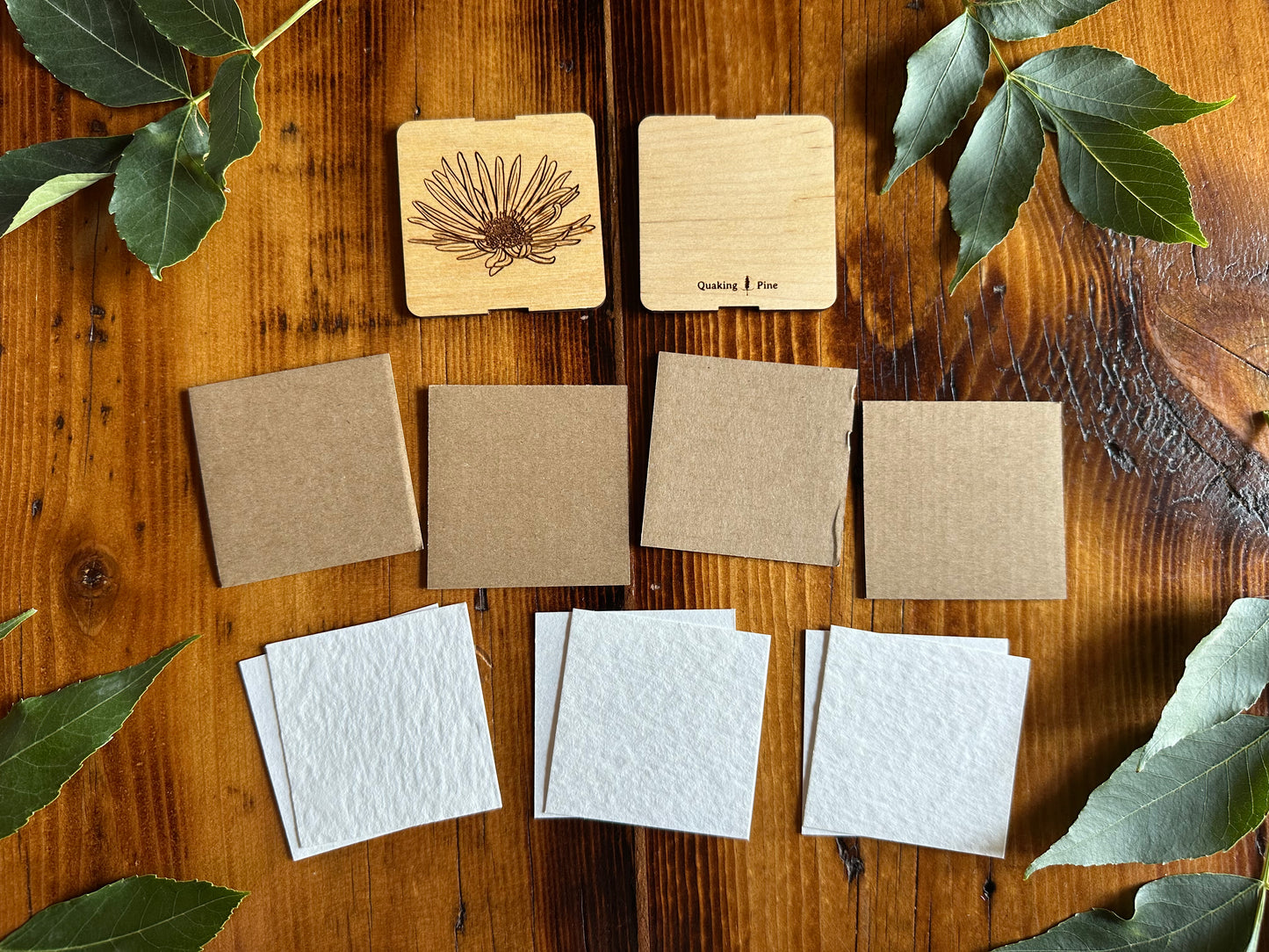 September Aster Petal Press | Strap Micro Flower Press with Keychain Clip