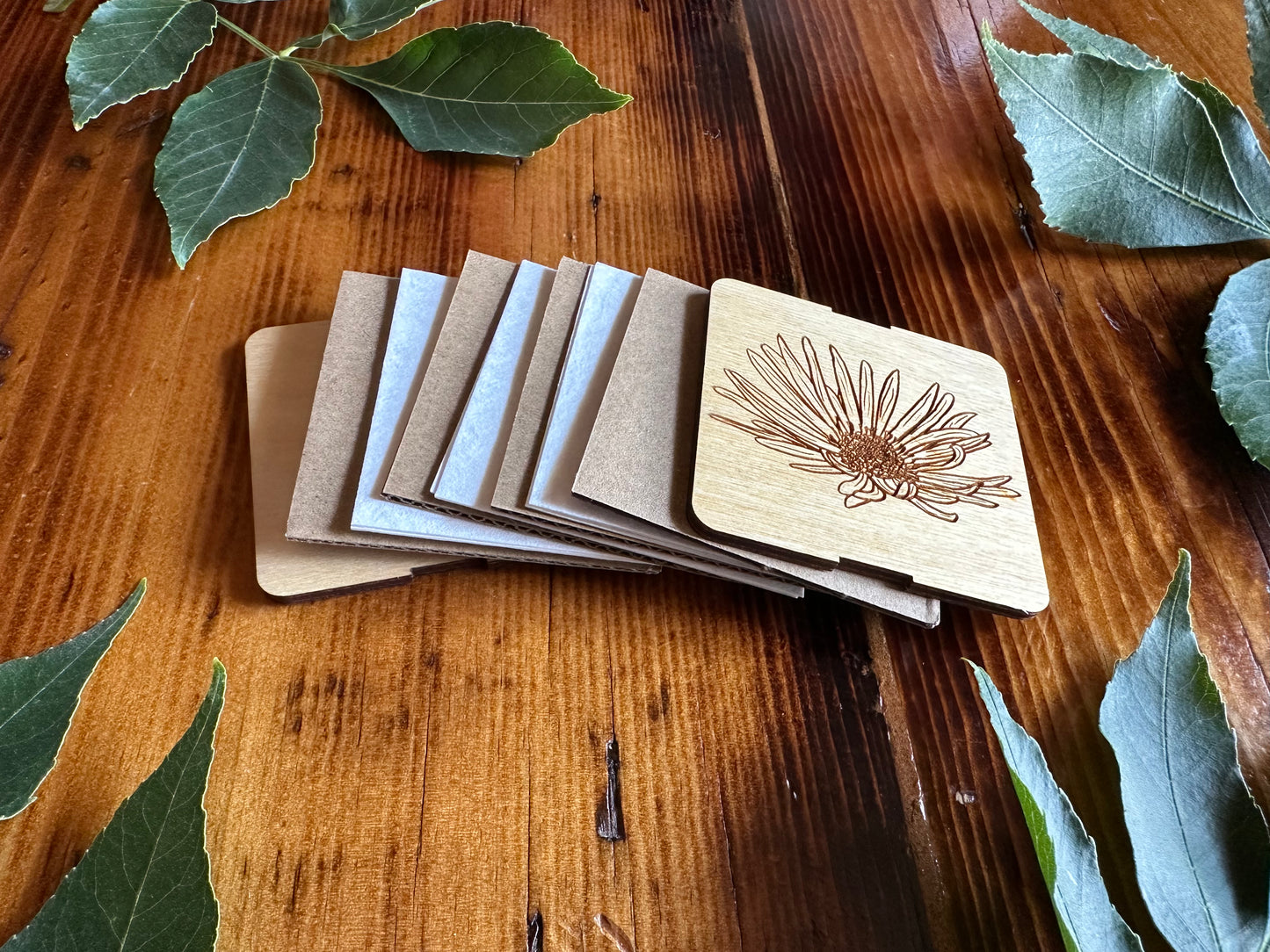 September Aster Petal Press | Strap Micro Flower Press with Keychain Clip