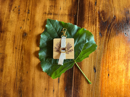 September Aster Petal Press | Strap Micro Flower Press with Keychain Clip