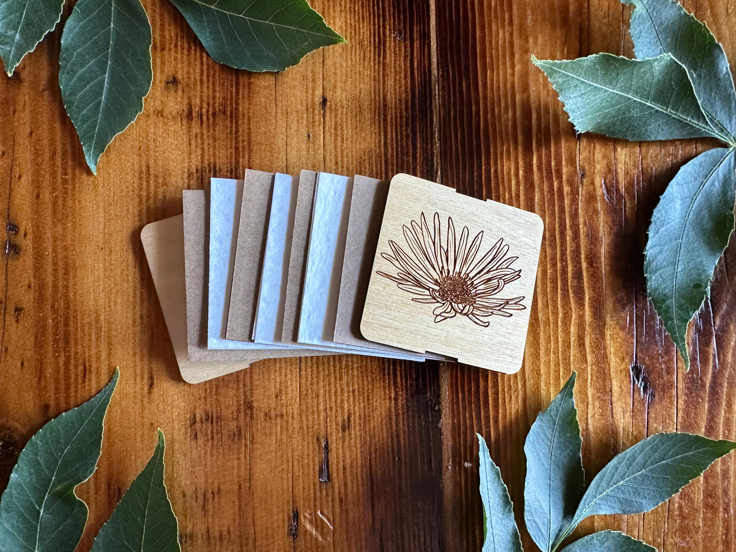 September Aster Petal Press | Strap Micro Flower Press with Keychain Clip